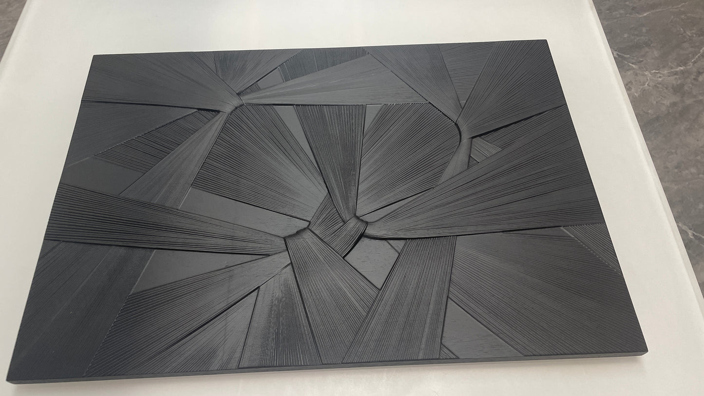 Solid Wood 3D Crafting Fashion Design Interior Home Wall Decorated Frameless Paintings